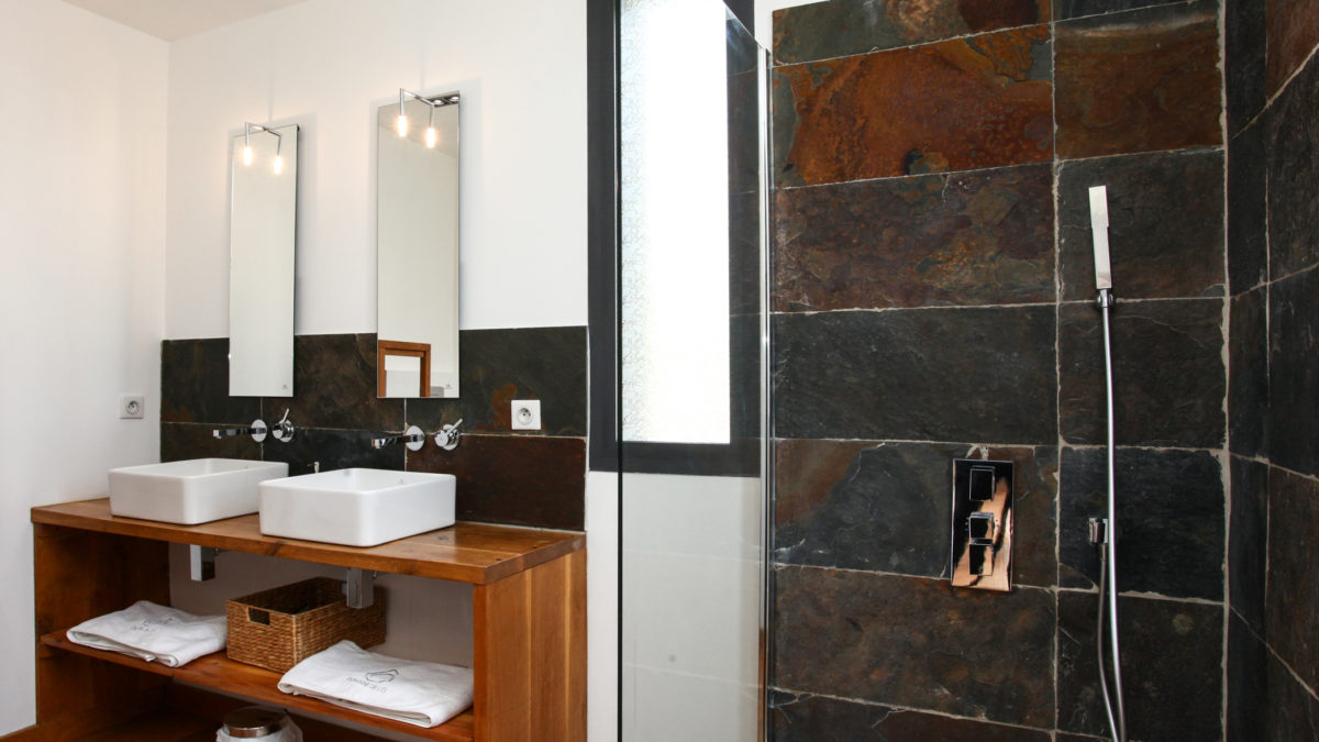 Loft Ôvebas - Salle de bain - Luxe et Design  - Domaine de l'Ô - Gîte - Chambre d'hôte - Périgord